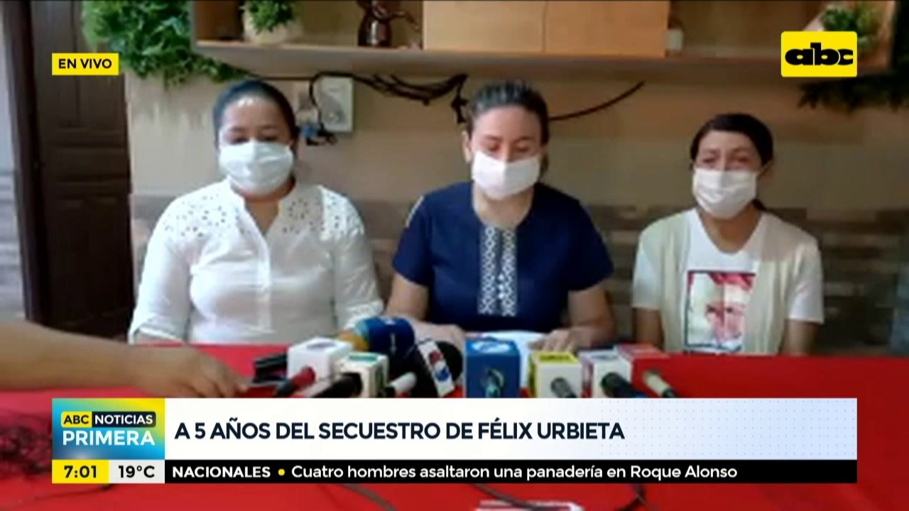 A 5 años del secuestro de Félix Urbieta, su familia sigue exigiendo respuestas a las autoridades