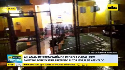 Cuádruple homicidio: allanan penitenciaría de Pedro Juan Caballero