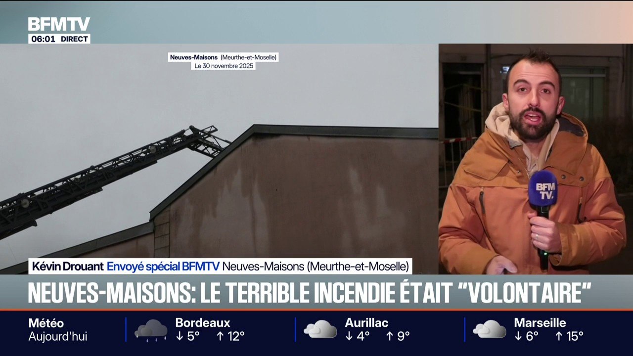 Meurthe-et-Moselle: l'incendie qui a fait cinq morts à Neuves-Maisons est d'origine volontaire