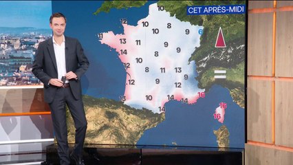 De la pluie des Pyrénées au Nord-Est et des éclaircies sur le reste de la France, avec des températures comprises entre 6°C et 16°C... La météo de ce mardi 2 décembre