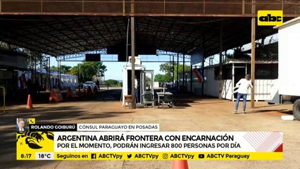 Con muchas restricciones, Argentina abrirá hoy su frontera con Encarnación