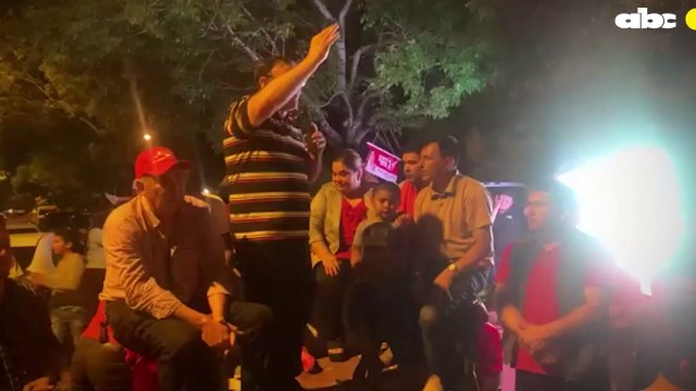 Diputado Tomás Rivas Durante Un Festejo Colorado El 10 De Octubre Pasado En Ybycui Tras Las Elecciones Municipales