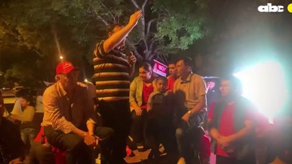 Diputado Tomás Rivas Durante Un Festejo Colorado El 10 De Octubre Pasado En Ybycui Tras Las Elecciones Municipales