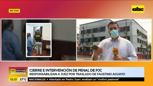 Ministerio de Justicia responsabiliza a juez por traslado de Faustino Aguayo