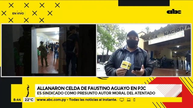 Allanaron lujosa celda de Faustino Aguayo, supuesto autor moral del atentado en PJC