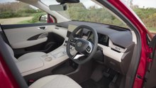 The all new MGS6 EV Trophy Long Range Interior Design in Red