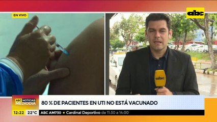 80% de pacientes en UTI no está vacunado