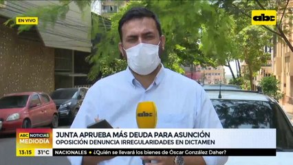 Junta Municipal de Asunción aprueba crédito para pagar deudas