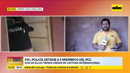Policía detiene a 5 miembros del PCC en Pedro Juan Caballero