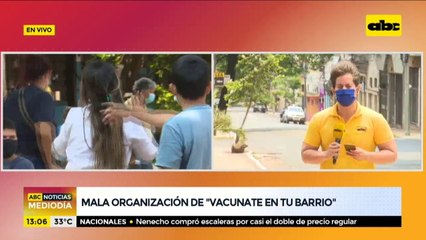 Reportan mala organización de "Vacunate en tu barrio"
