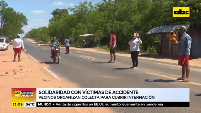 Vecinos organizan colecta para ayudar a víctimas de accidente en Limpio