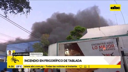 Incendio en Frigorífico: descartan personas atrapadas, fuga de amoniaco y posible derrumbe de estructura