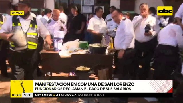 San Lorenzo: funcionarios municipales siguen reclamando pago de salarios
