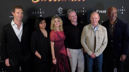 Sean Douglas, Kyra Sedgwick and Michael Keaton attend the special red carpet screening of "Sweetwater" in Los Angeles