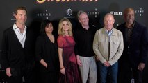 Sean Douglas, Kyra Sedgwick and Michael Keaton attend the special red carpet screening of 