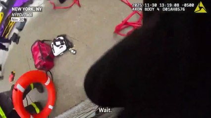 NYPD harbor unit leaps into action to save man from frigid water