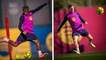 Barcelona hace su último entrenamiento previo a enfrentar al Atlético de Madrid en LaLiga
