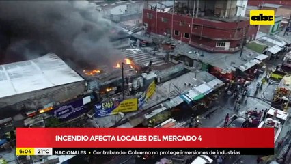 Incendio de gran magnitud consume a locales del mercado 4