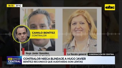 Contralor niega blindaje a Hugo Javier, aunque reconoce que auditorías son lentas