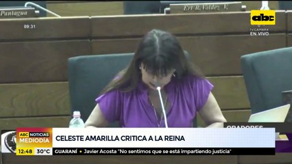 Diputada Celeste Amarilla critica a la Reina Letizia de España