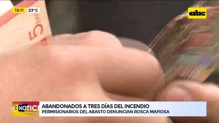 Abandonados a tres días del incendio, permisionarios denuncian rosca mafiosa