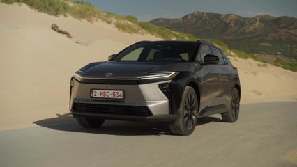 2026 Toyota bZ4X AWD in Precious Metal Driving Video