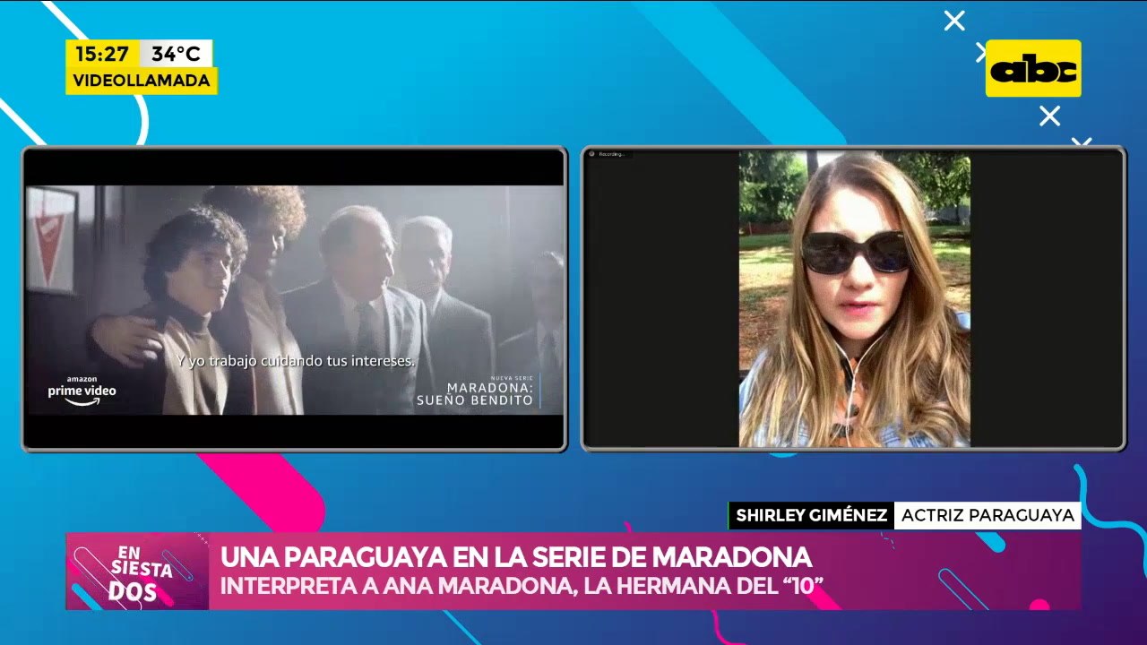 Una compatriota triunfando en la serie del querido ídolo Argentino Diego Maradona