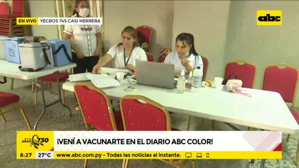 ABC Color habilita puesto de vacunación para dosis anticovid