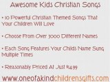Awesome Kids Christian Songs - Personalized Music CD