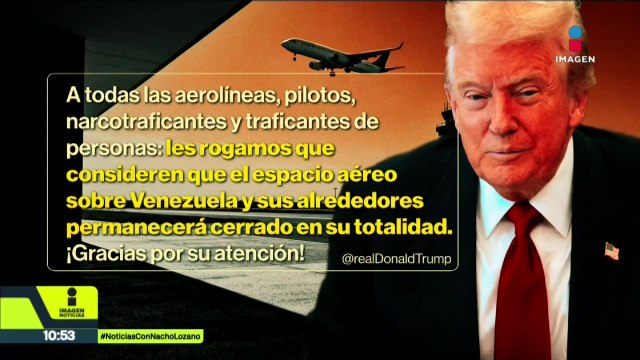 Solo tres aviones sobrevolaron el espacio aéreo de Venezuela tras amenazas de Trump