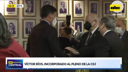 Víctor Ríos se convirtió en el noveno Ministro de la Corte Suprema de Justicia