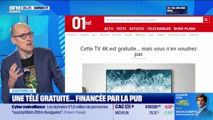 Culture IA : Une télé gratuite... financée par la pub, par Anthony Morel - 02/12