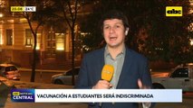 Vacunación a estudiantes será indiscriminada, recibirán la dosis en cualquier institución habilitada
