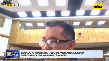 Senadores aprobaron autorizar el ingreso al país de las fuerzas especiales de los EEEUU