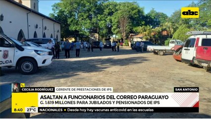 Millonario asalto a funcionarios del Correo: Desde IPS afirman que jubilados y pensionados cobrarán