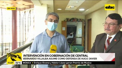 Bernardo Villalba asume como defensa de Hugo Javier González