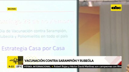 Este domingo vacunarán casa por casa contra la Sarampión, la Rubéola y la Polio