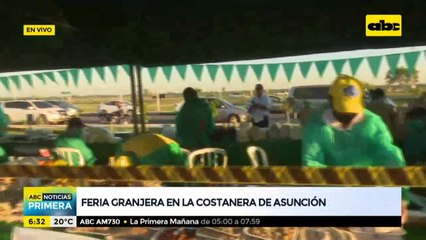 Feria granjera en la Costanera de Asunción