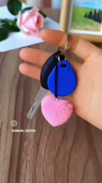 Handmade Crochet Heart Keychains | Cute & Trendy Keyring Accessories