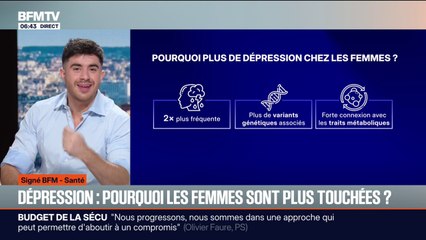SIGNÉ BFM - Pourquoi les femmes sont plus prédisposées à la dépression que les hommes?