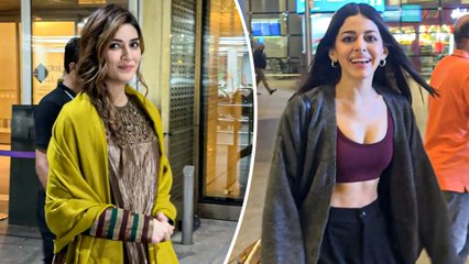 Bollywood Divas Gets Clicked At Mumbai Airport Arrival: Kriti Sanon & Alaya F!