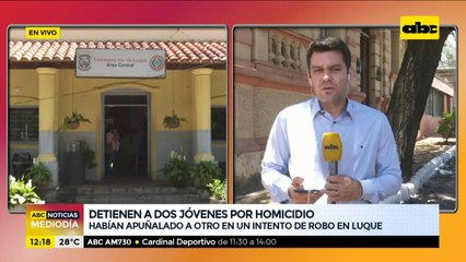Detienen a dos jóvenes implicados en homicidio en Luque