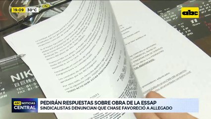 Sindicalistas denuncian al Presidente de la ESSAP