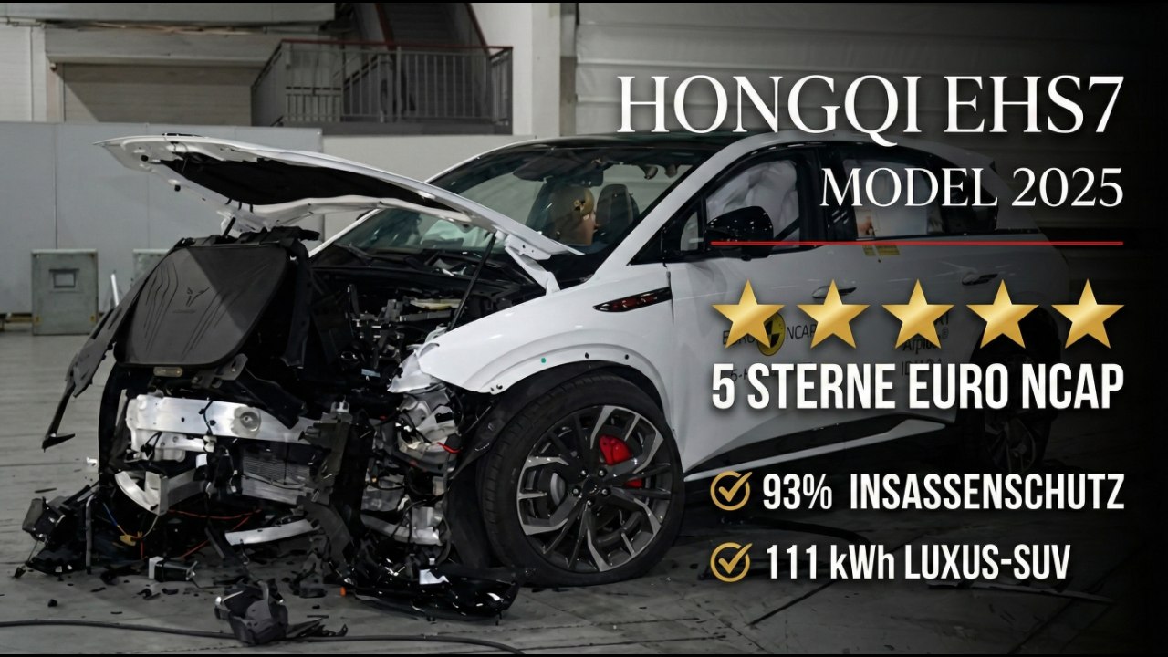 Hongqi EHS7 2025 – Elektrischer Luxus-SUV mit 5 Sternen im Crashtest