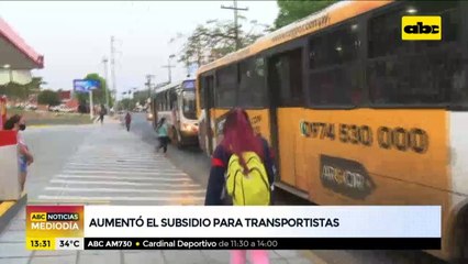 Nuevo aumento del subsidio para transportistas