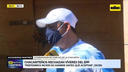 Chacariteños prefieren "morir de hambre" antes que aceptar víveres del EPP