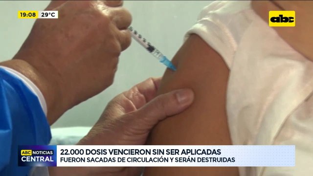 Dosis de vacunas vencieron sin ser aplicadas