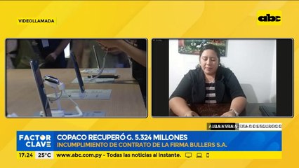 COPACO recuperó G. 5.324 millones por incumplimiento de contrato de Bullers S.A.