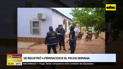 4 casos de feminicidios durante el fin de semana