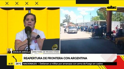 Argentina aprueba reapertura de pasos fronterizos de Falcón, Alberdi y Nanawa